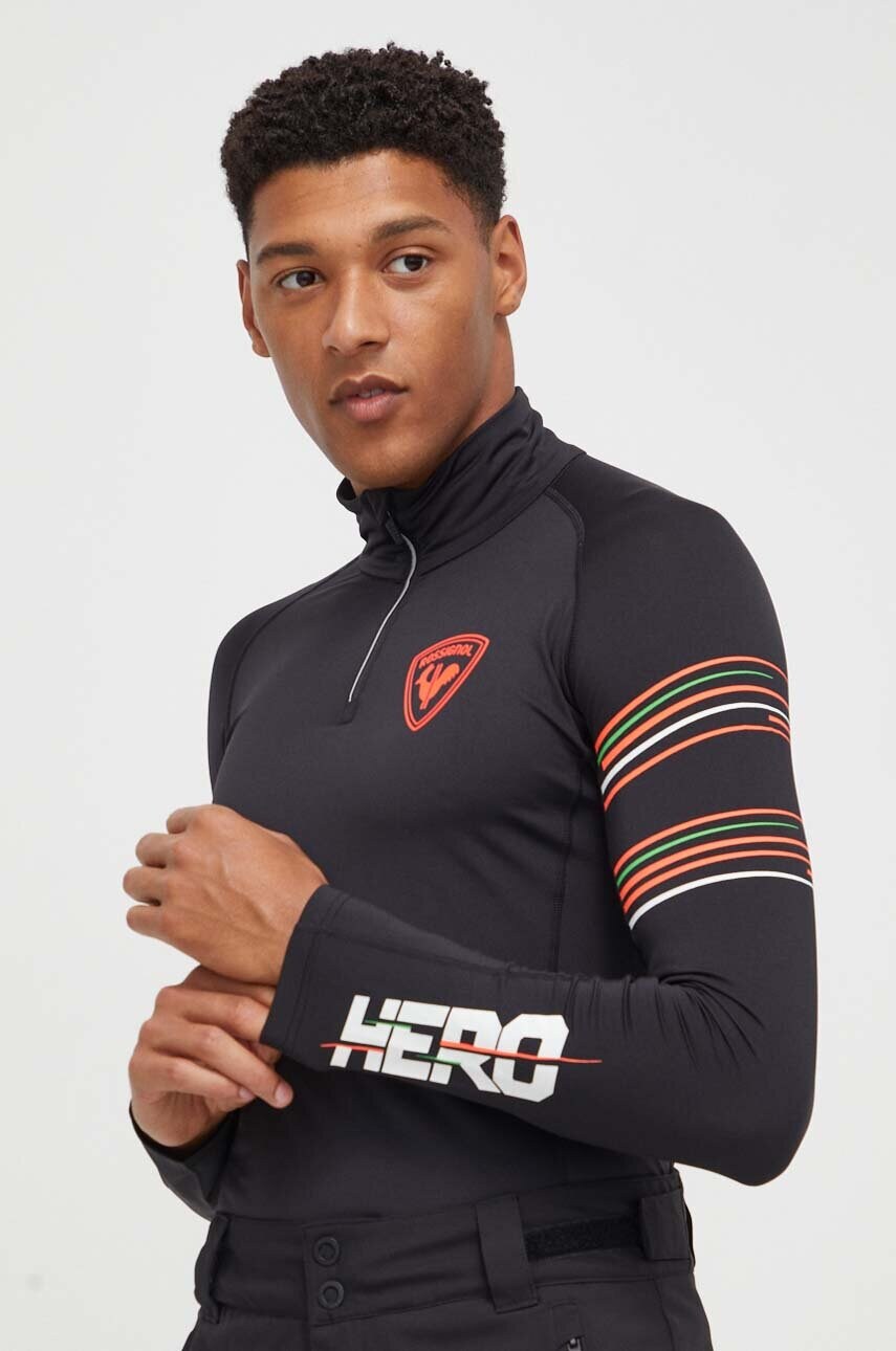 Rossignol longsleeve funcțional Classique Hero culoarea negru