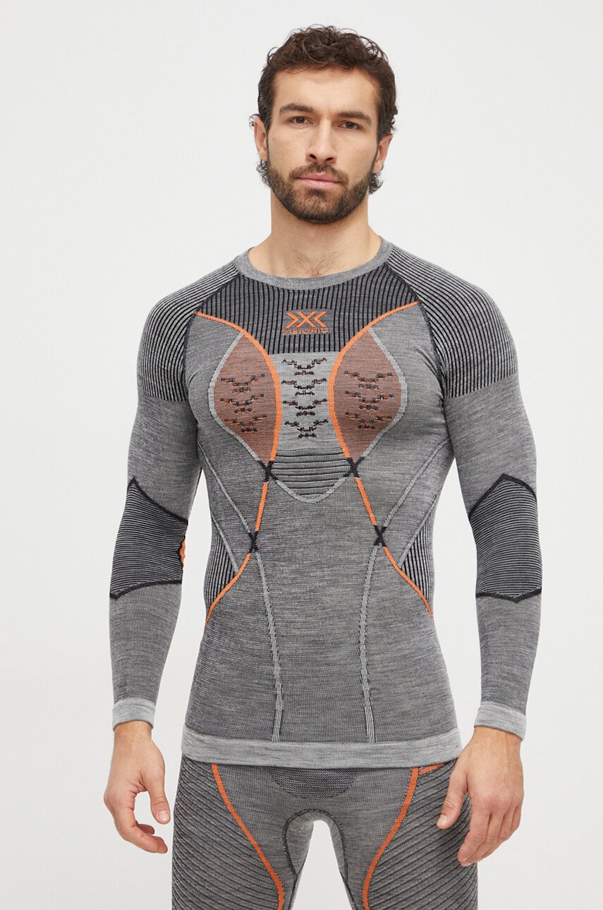 X-Bionic Longsleeve Funcțional Merino 4.0 Culoarea Gri