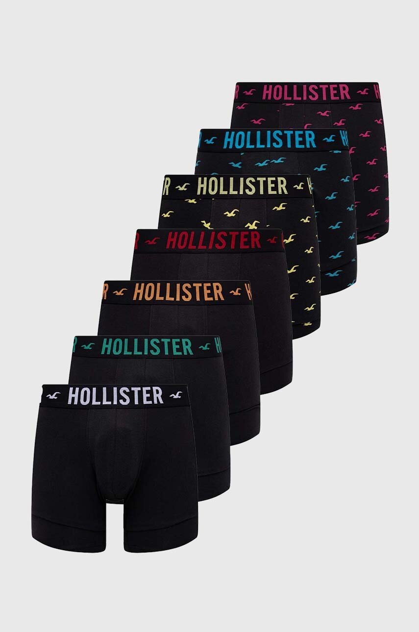 

Боксерки Hollister Co. (7 броя) в черно, Черен