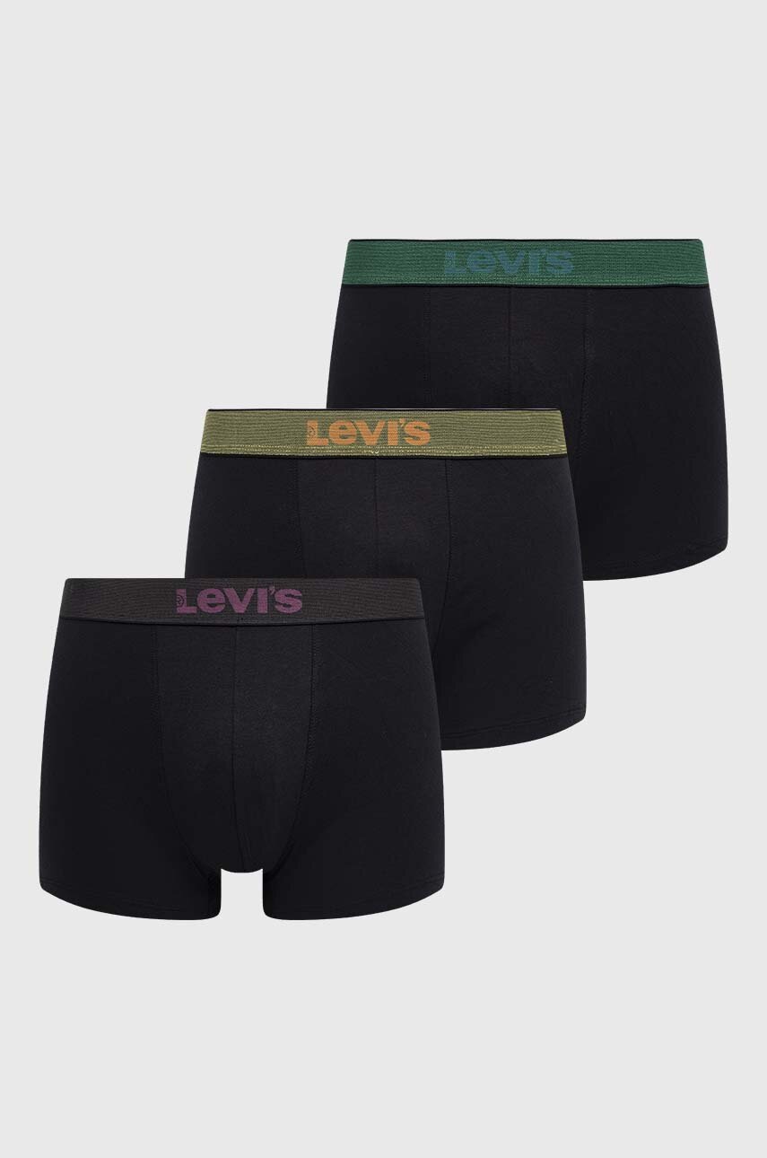 

Боксерки Levi's (3 броя) в черно, Черен