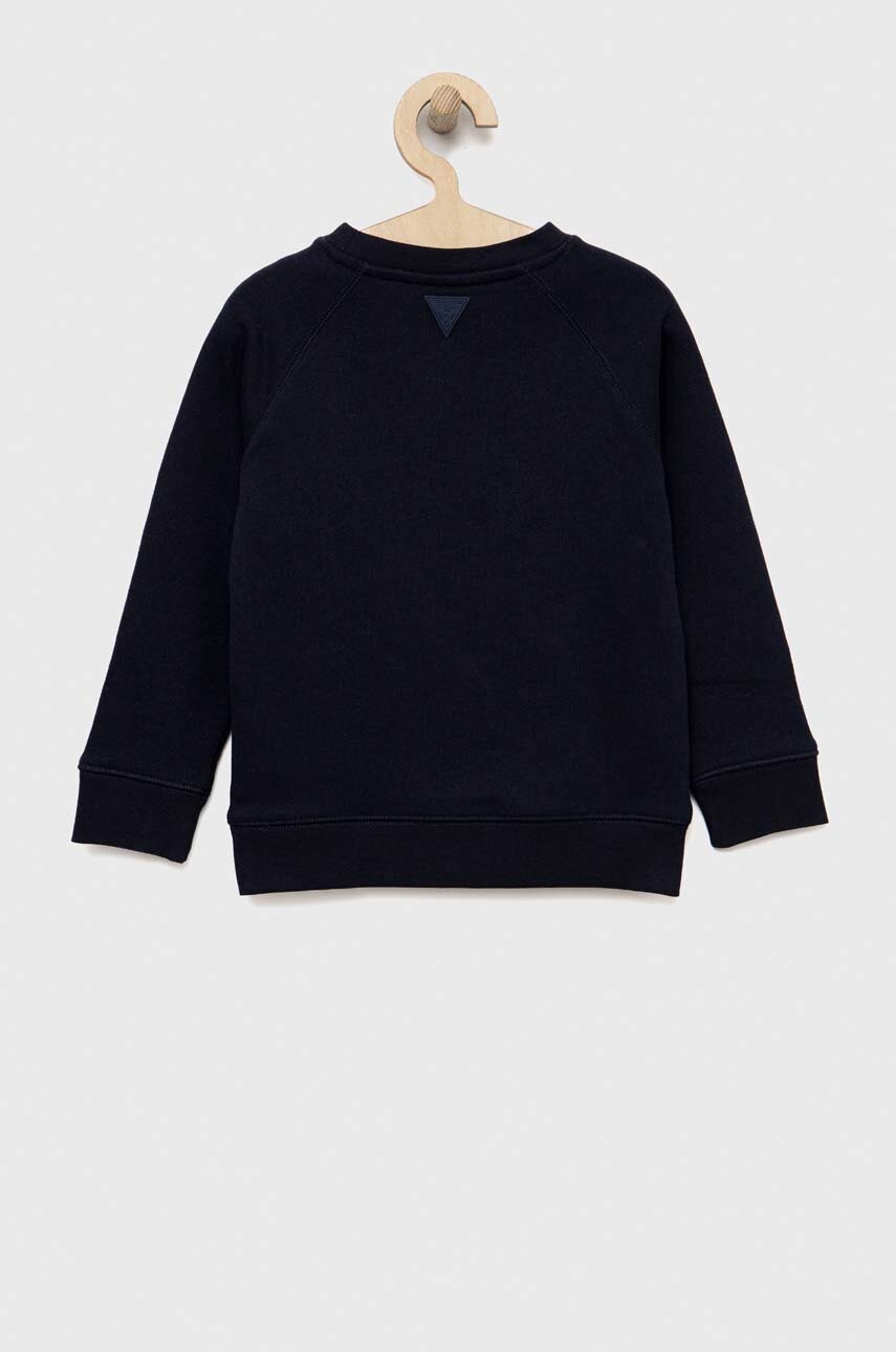 Дитяча кофта Guess колір синій однотонна