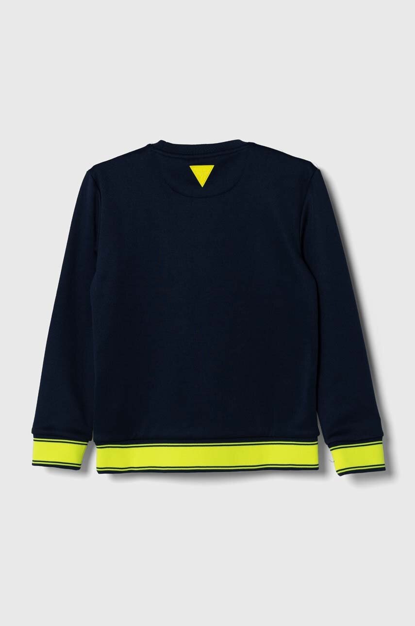 Дитяча кофта Guess колір синій з аплікацією