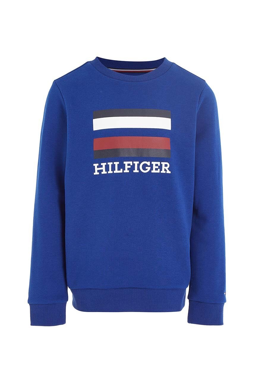 

Дитяча кофта Tommy Hilfiger колір синій з принтом