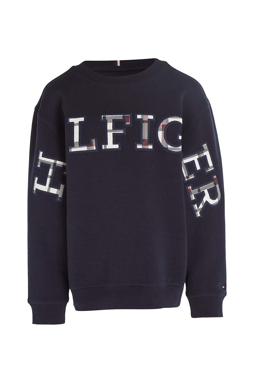 

Детская кофта Tommy Hilfiger цвет синий с аппликацией
