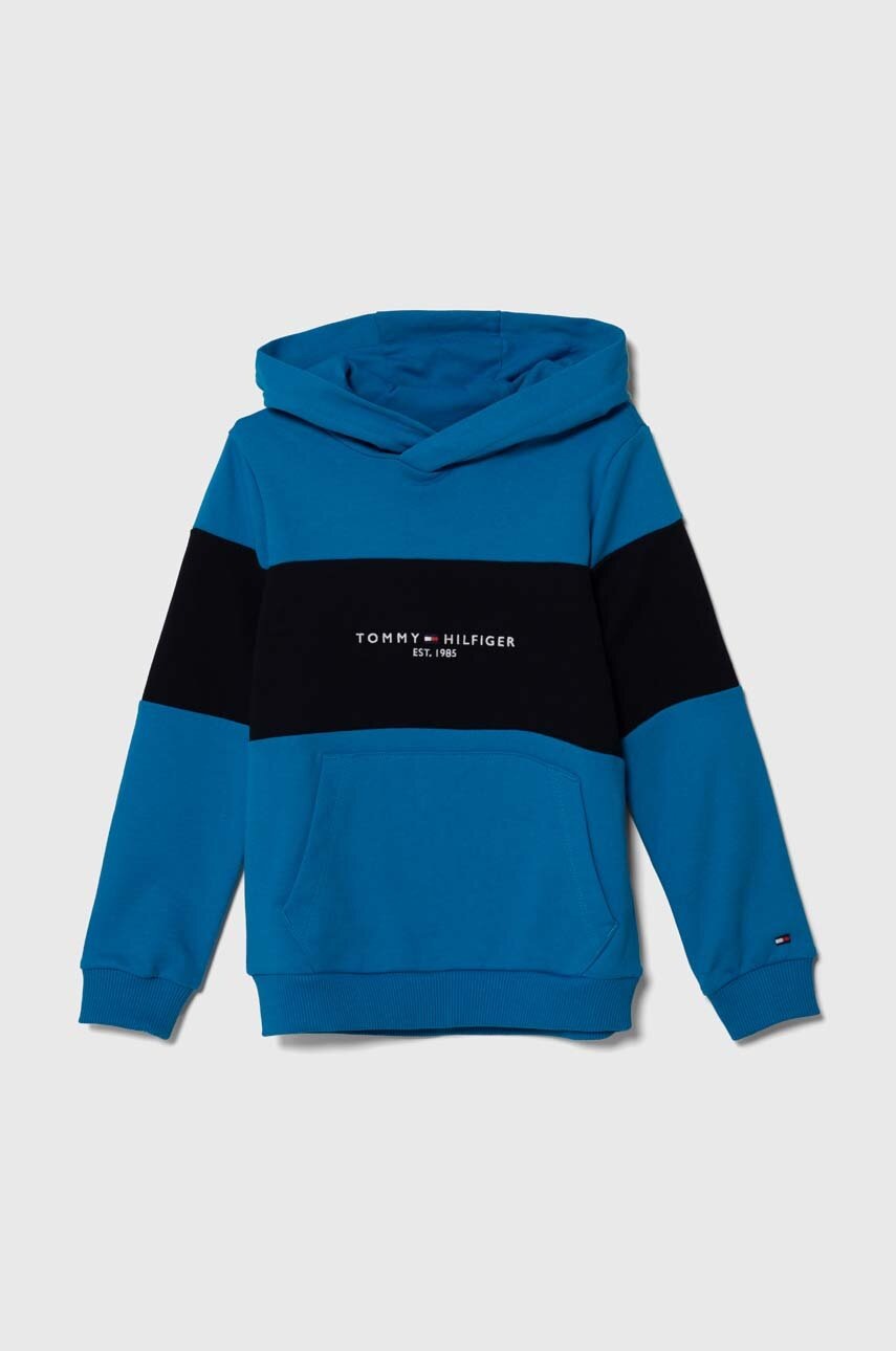 

Детская хлопковая кофта Tommy Hilfiger с капюшоном узор