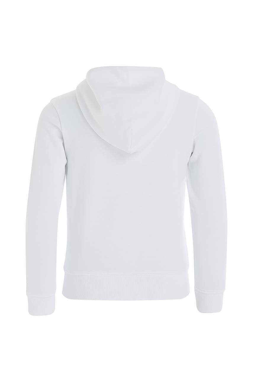 Calvin Klein Jeans gyerek felső fehér, nyomott mintás, kapucnis termék 2. képe