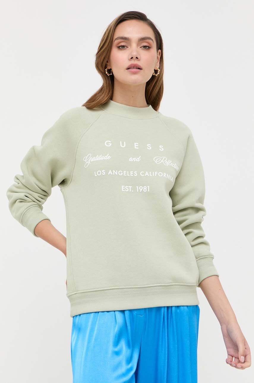 

Кофта Guess женская цвет зелёный узор
