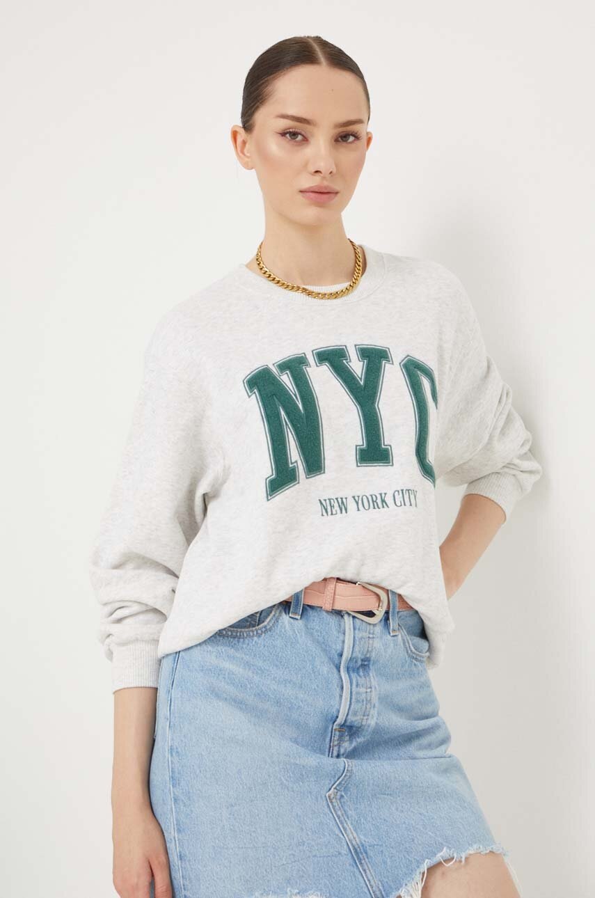 

Суичър Hollister Co. в сиво с апликация, Сив