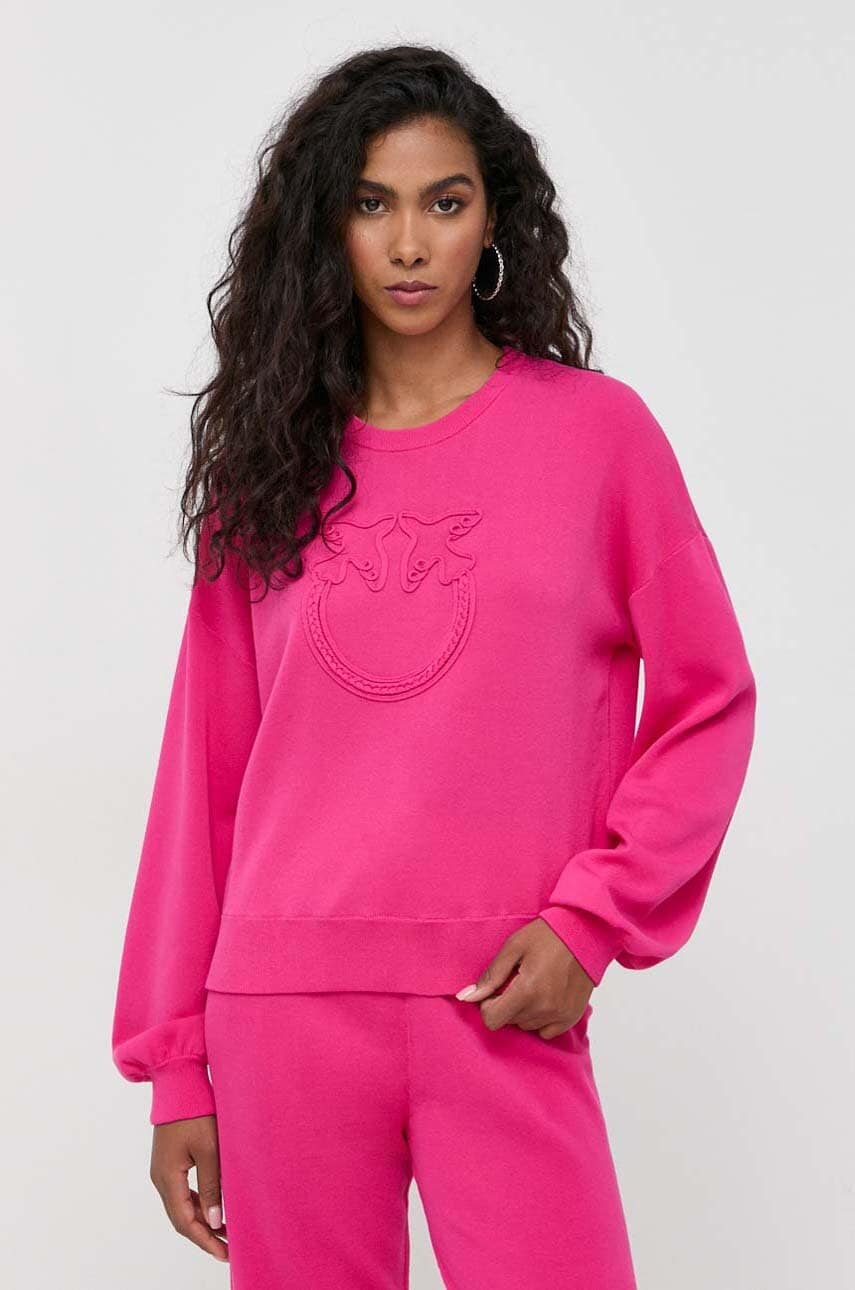

Кофта Pinko жіноча колір фіолетовий однотонна
