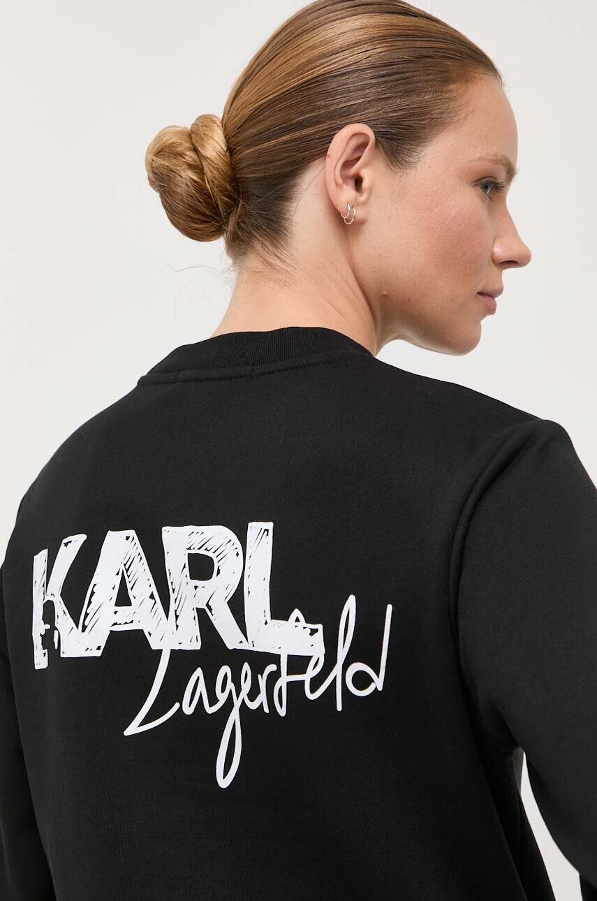 

Кофта Karl Lagerfeld женская цвет чёрный с принтом