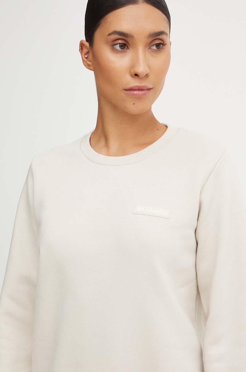 Columbia bluza femei, culoarea bej, cu imprimeu