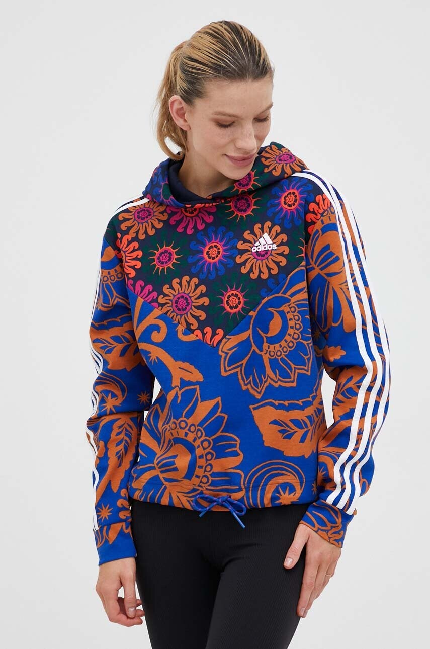 

Кофта adidas FARM женская с капюшоном узор