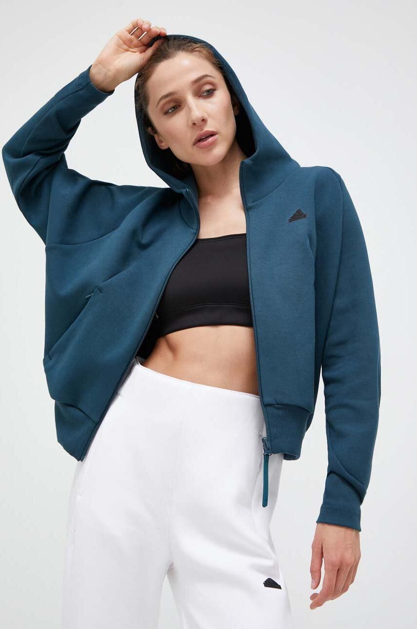 

Кофта adidas Z.N.E жіноча з капюшоном однотонна