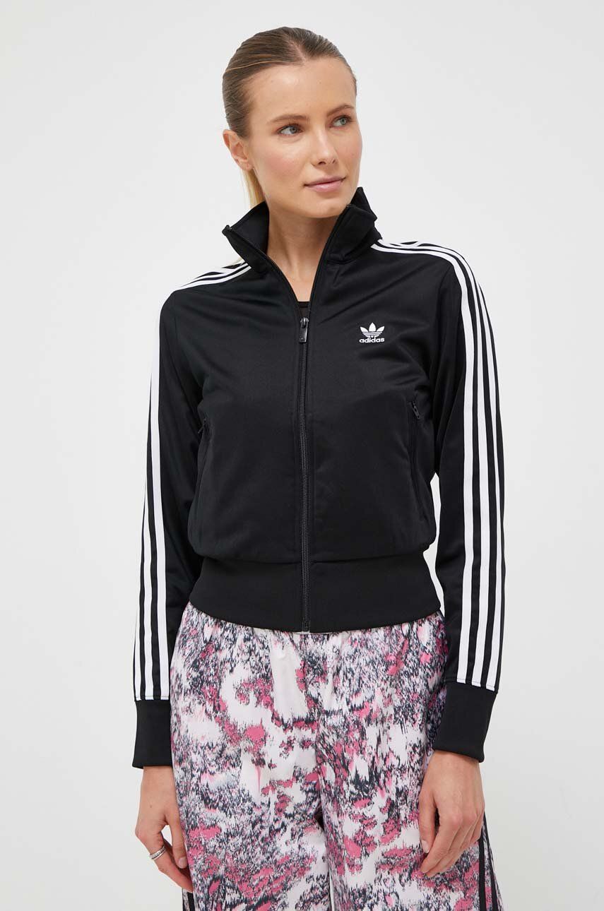 Adidas Originals Bluza Adicolor Classics Firebird Femei, Culoarea Negru, Cu Imprimeu Il8764