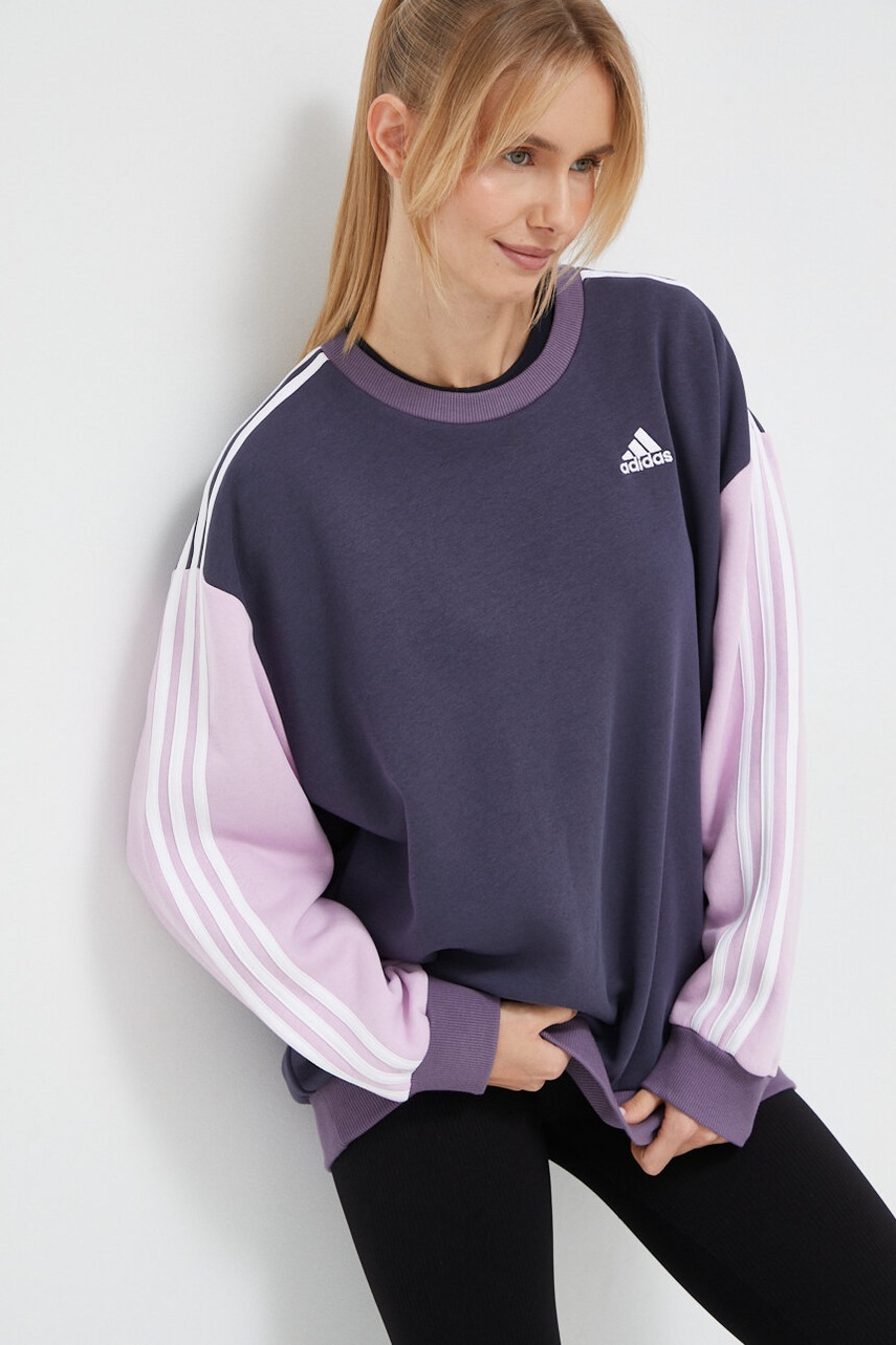 

Кофта adidas жіноча колір фіолетовий візерунок