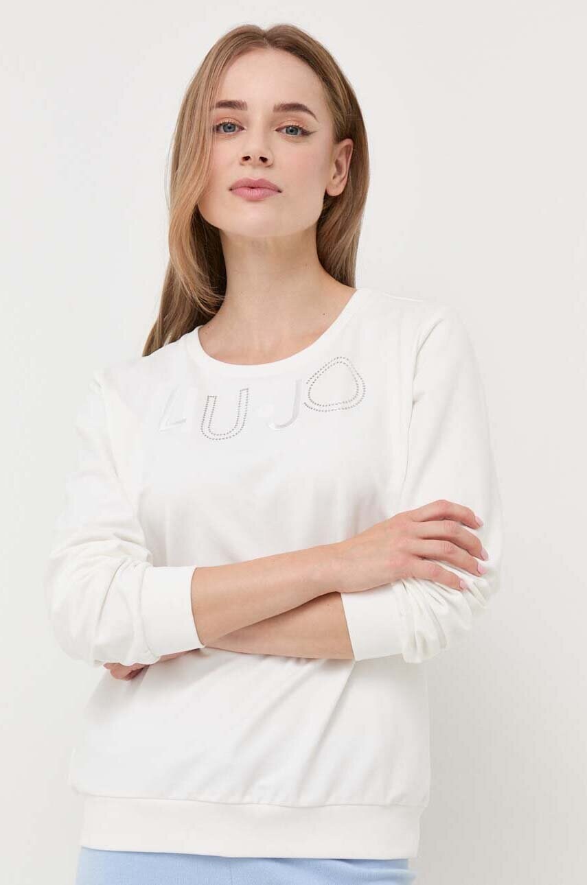 

Кофта Liu Jo жіноча колір бежевий з аплікацією