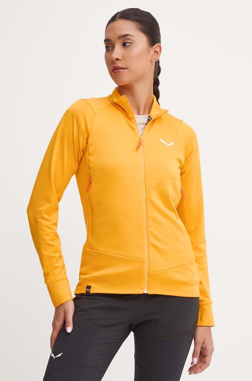 Salewa hanorac Puez Polarlite culoarea galben, neted, 00.0000028479