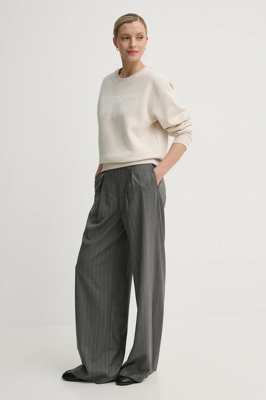 Кофта Tommy Hilfiger женская цвет бежевый с принтом WW0WW39791 Кофта Tommy Hilfiger женская цвет бежевый с принтом WW0WW39791