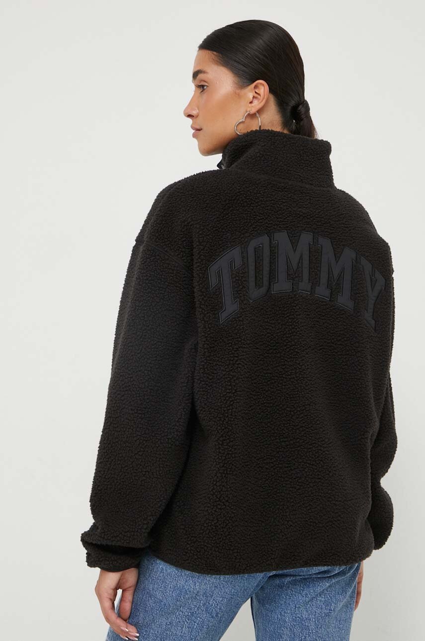 

Кофта Tommy Jeans жіноча колір чорний однотонна