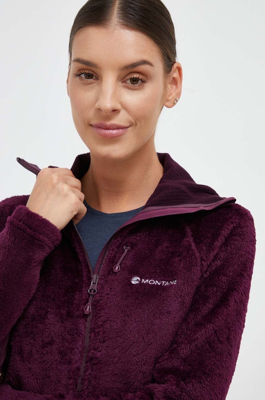 Montane hanorac Protium XPD culoarea violet, cu glugă, neted