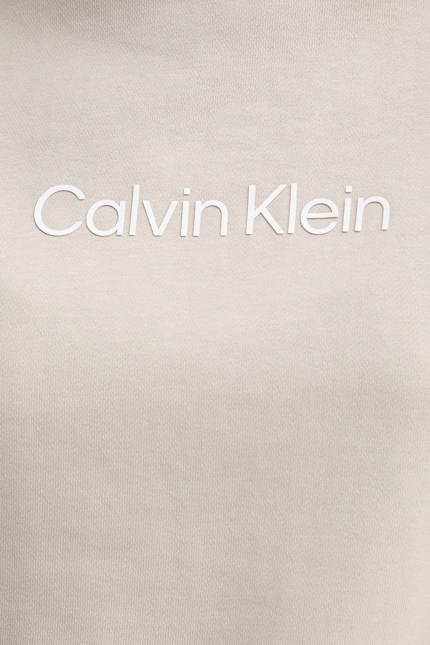 Βαμβακερή μπλούζα Calvin Klein γυναικεία, χρώμα: μπεζ, K20K205450 φωτογραφία
