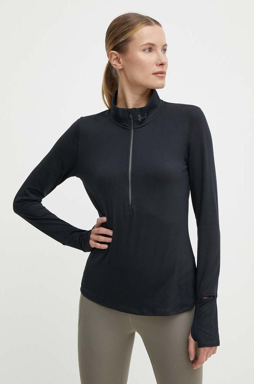 Under Armour hanorac de jogging Qualifier Run 1 culoarea negru, neted