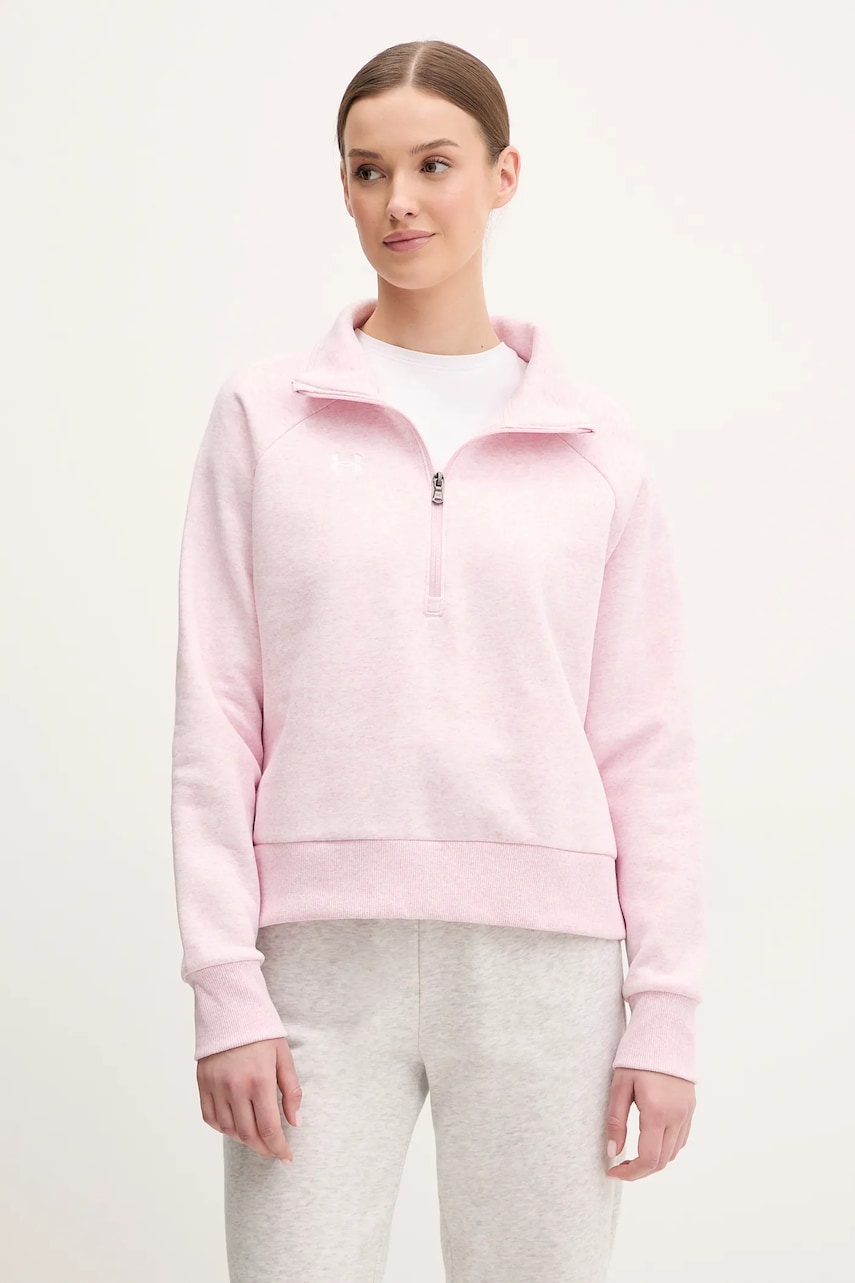 Under Armour bluza femei, culoarea roz, neted Under Armour bluza femei, culoarea roz, neted