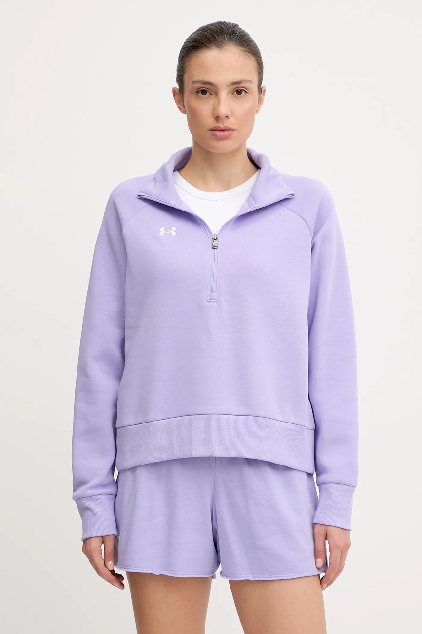 Under Armour bluza culoarea negru, neted