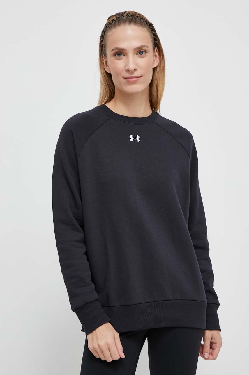 Under Armour Bluza Femei, Culoarea Negru, Neted