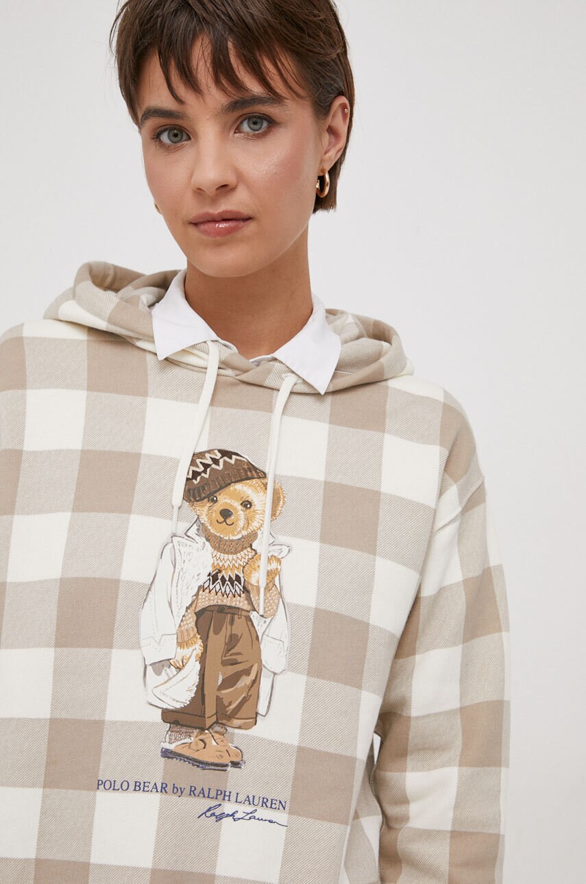 

Суичър Polo Ralph Lauren с качулка с десен, Многоцветен