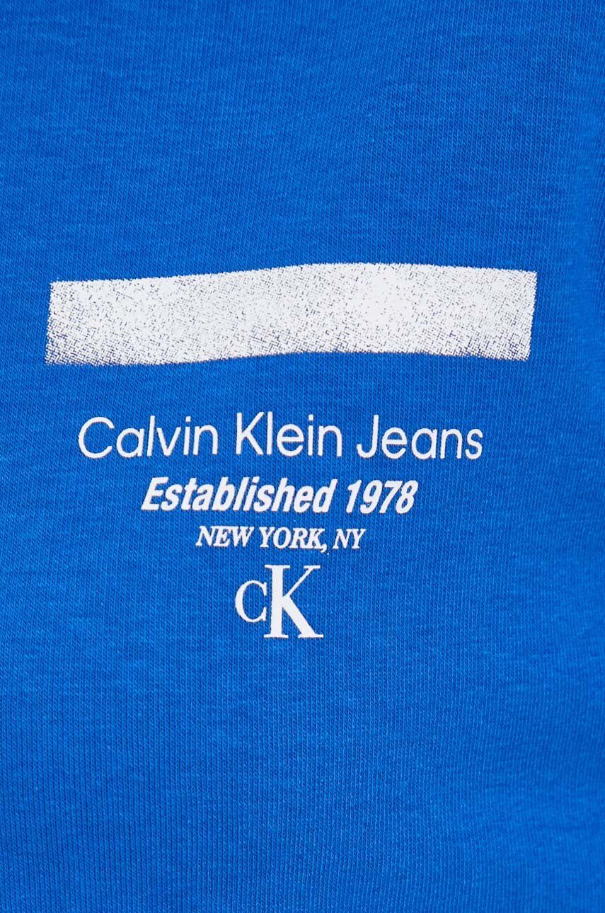 Dukserica Calvin Klein Jeans za žene, s kapuljačom, s tiskom