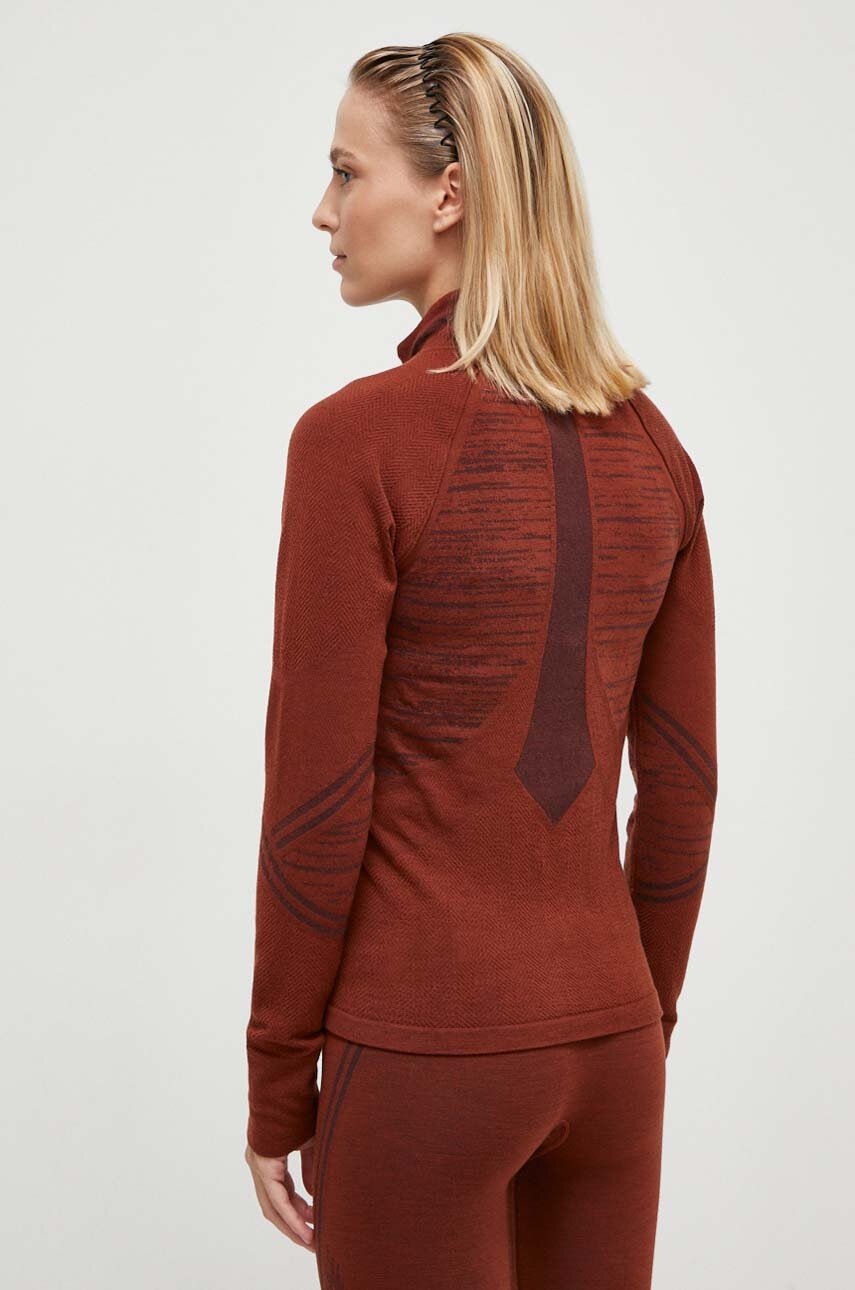 Αθλητική μπλούζα Smartwool Intraknit Active χρώμα: καφέ φωτογραφία