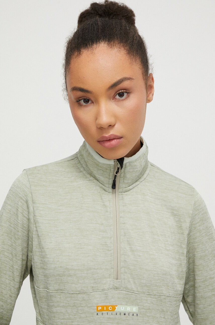 Αθλητική μπλούζα Picture Tahita Grid χρώμα: πράσινο φωτογραφία