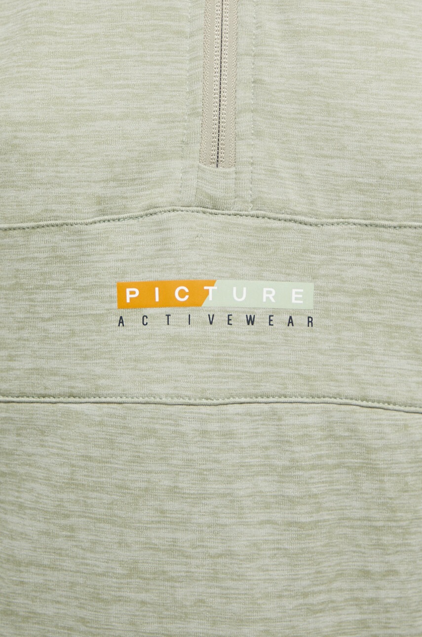 Αθλητική μπλούζα Picture Tahita Grid χρώμα: πράσινο φωτογραφία