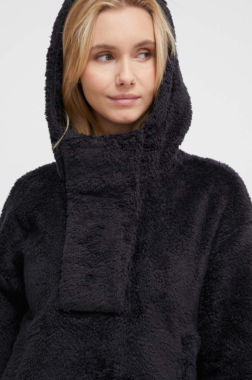 Μπλούζα Burton χρώμα: μαύρο, με κουκούλα φωτογραφία