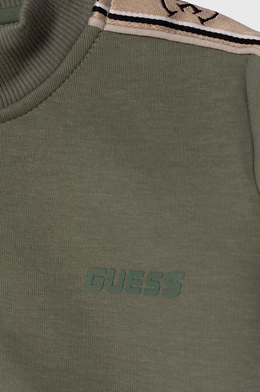 Детская кофта Guess цвет зелёный с аппликацией