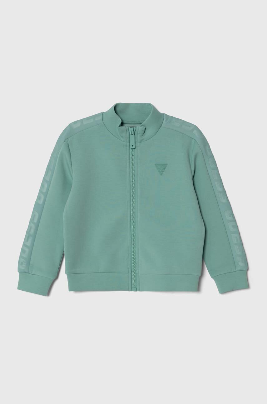 

Детская кофта Guess цвет бирюзовый однотонная