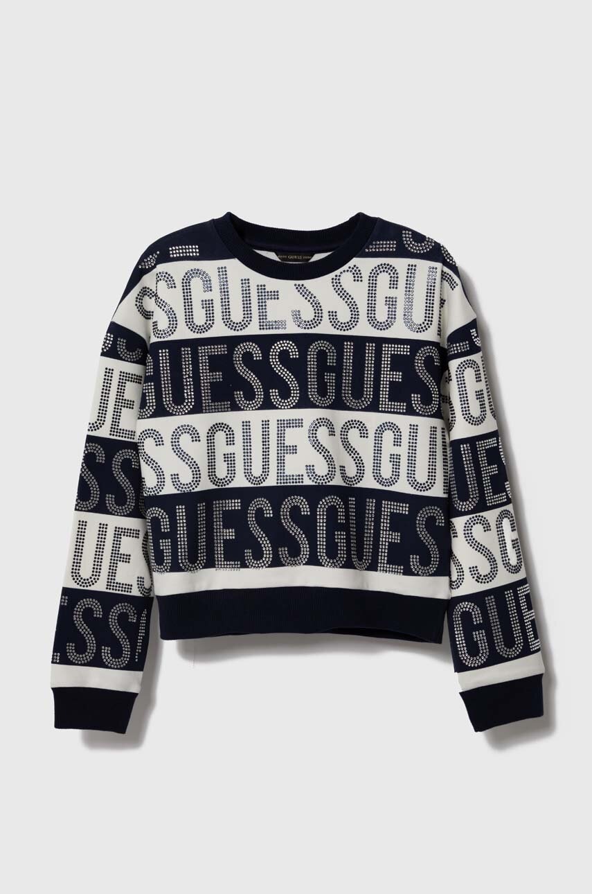 

Дитяча кофта Guess колір синій візерунок
