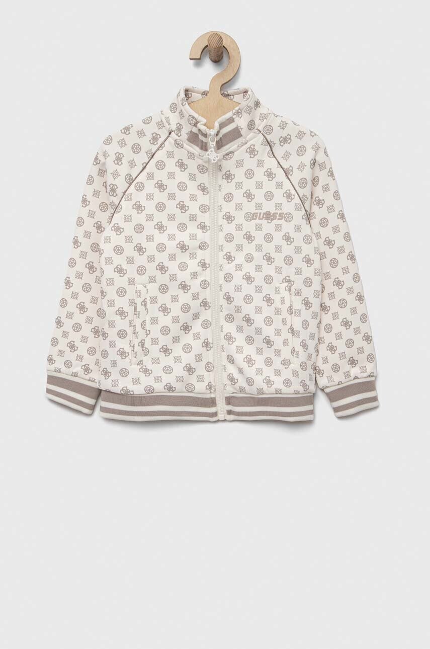 

Дитяча кофта Guess колір бежевий візерунок