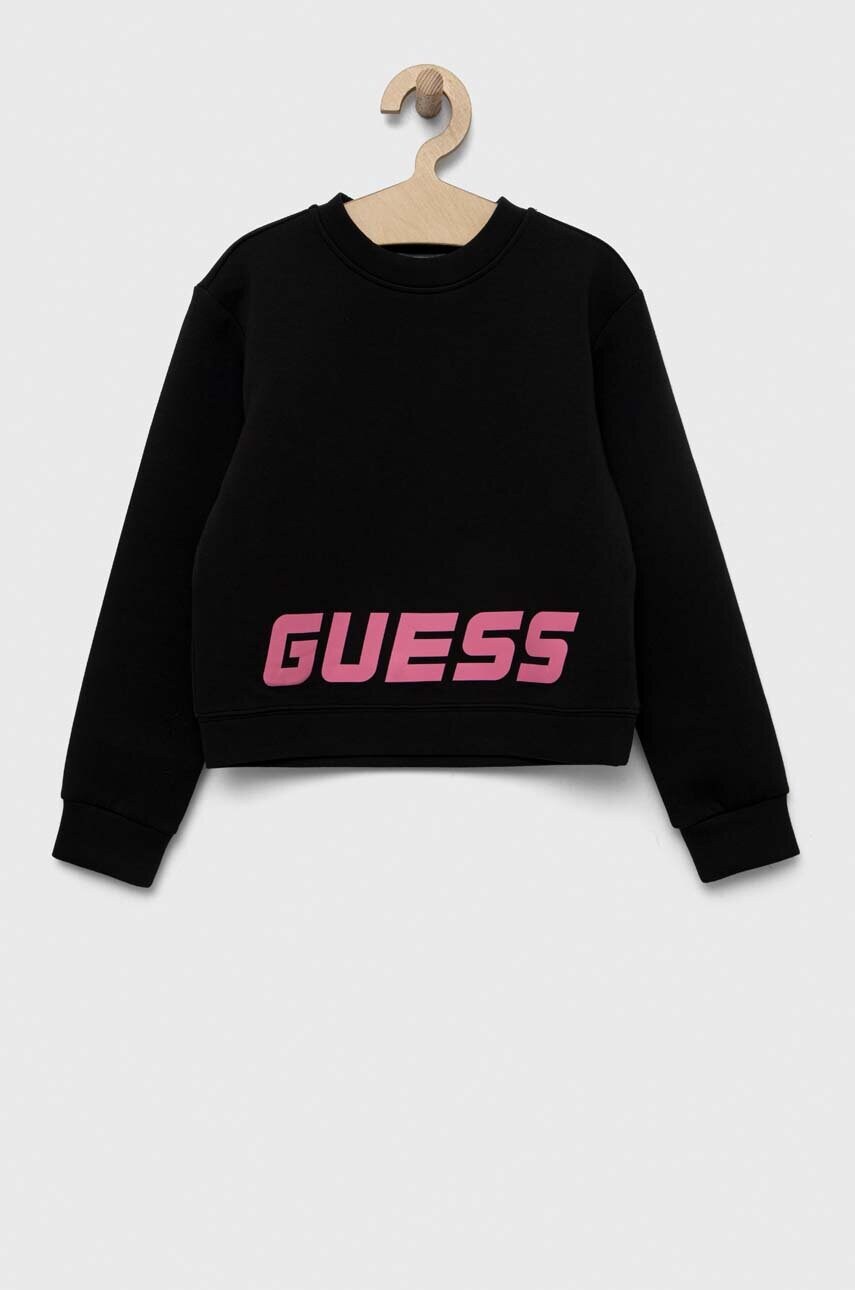 

Детская кофта Guess цвет чёрный с принтом