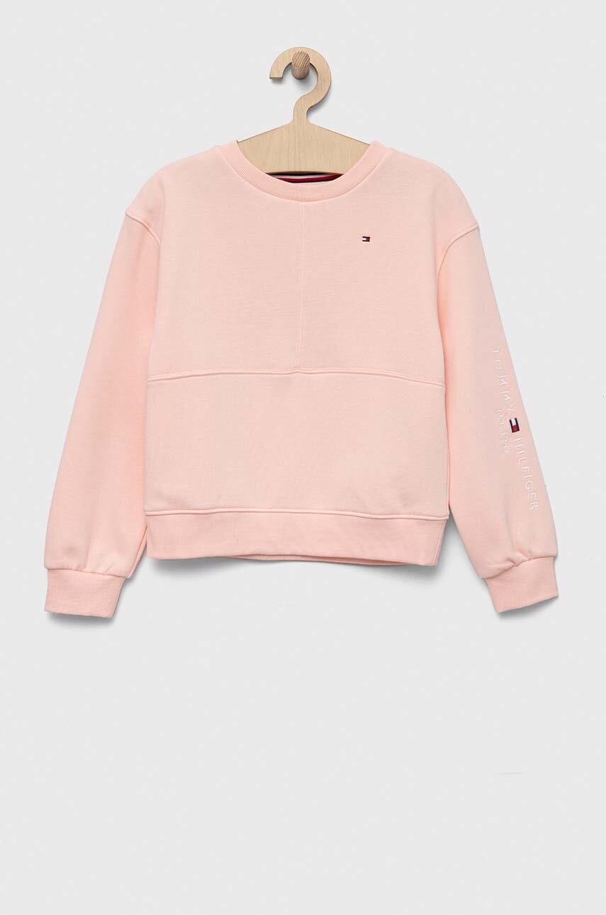 

Дитяча кофта Tommy Hilfiger колір рожевий з аплікацією