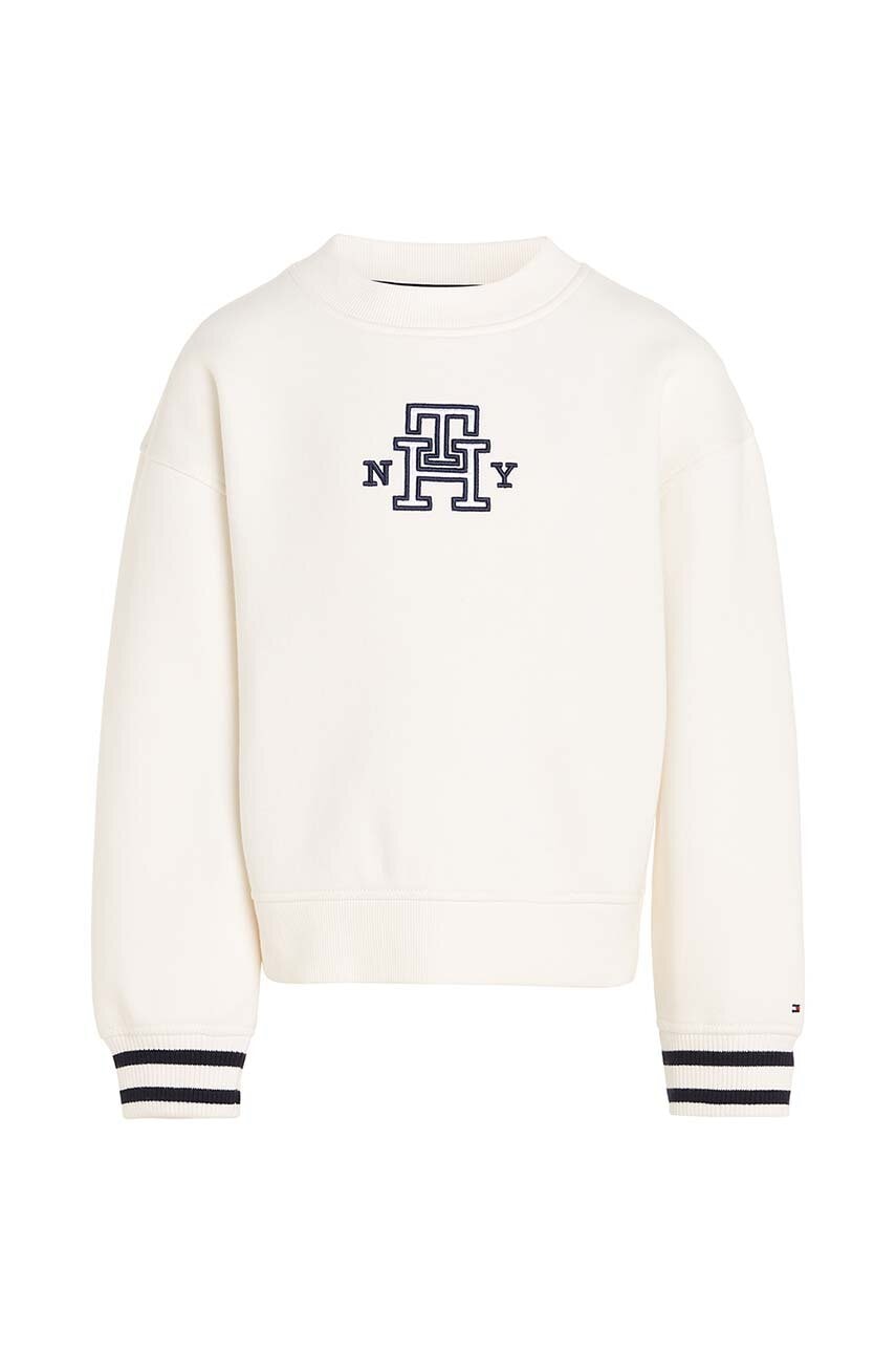 Детская кофта Tommy Hilfiger цвет белый с аппликацией Детская кофта Tommy Hilfiger цвет белый с аппликацией