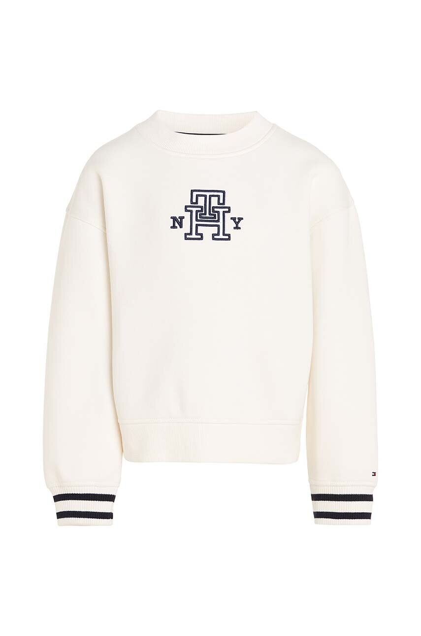 

Детская кофта Tommy Hilfiger цвет белый с аппликацией
