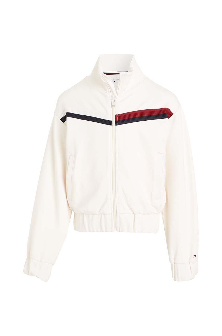

Дитяча кофта Tommy Hilfiger колір білий з аплікацією
