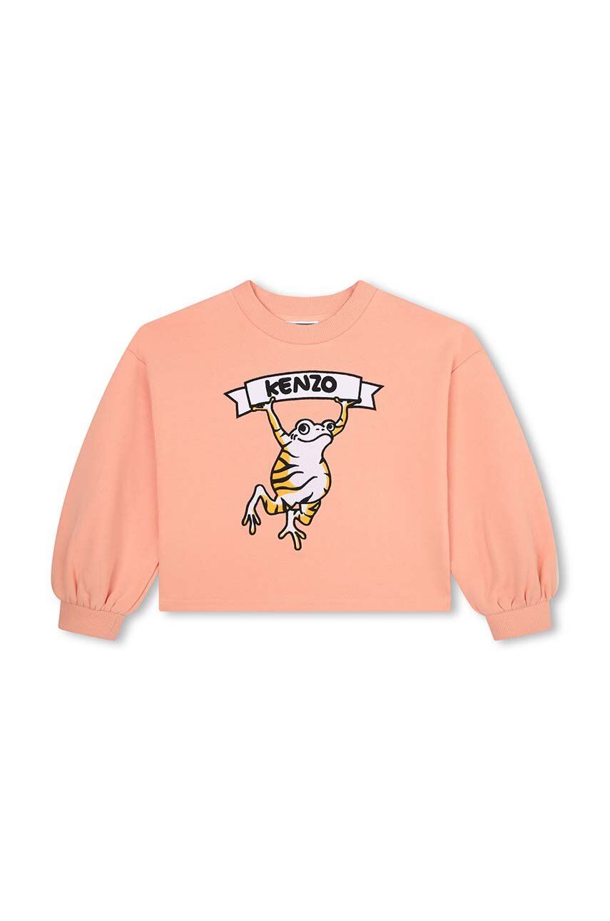 Дитяча кофта Kenzo Kids колір рожевий з принтом Дитяча кофта Kenzo Kids колір рожевий з принтом