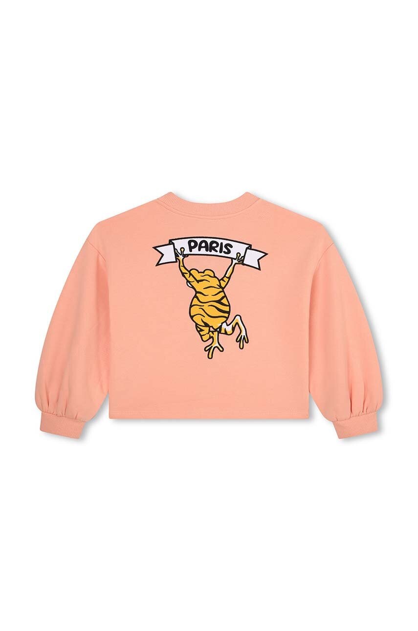 Детская кофта Kenzo Kids цвет розовый с принтом
