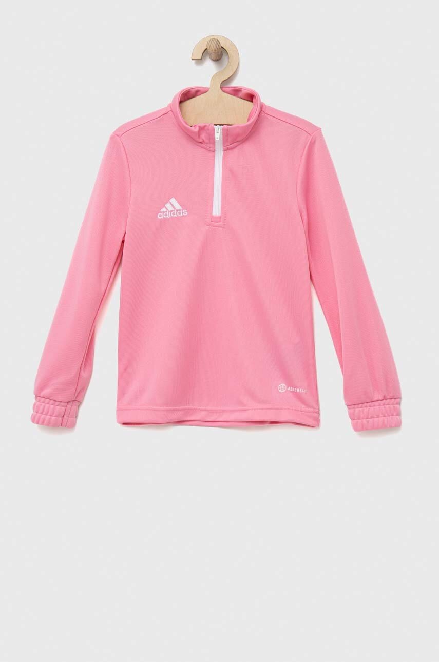 E-shop Dětská mikina adidas Performance ENT22 TR TOPY růžová barva, hladká