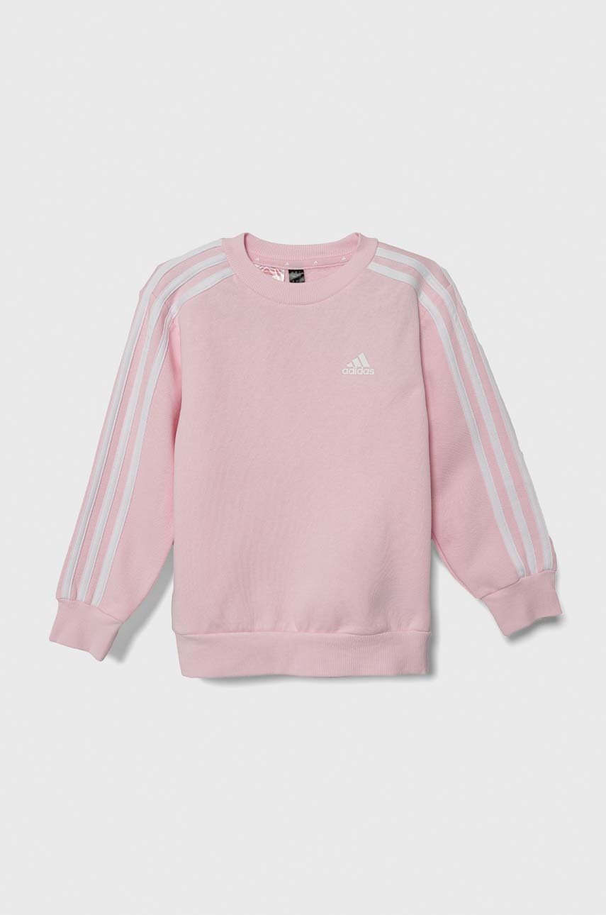 

Детская кофта adidas цвет розовый с аппликацией