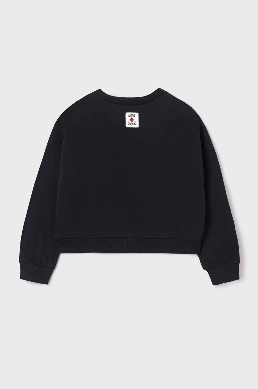 Детская кофта Mayoral цвет чёрный с принтом в Виннице Детская кофта Mayoral цвет чёрный с принтом в Виннице