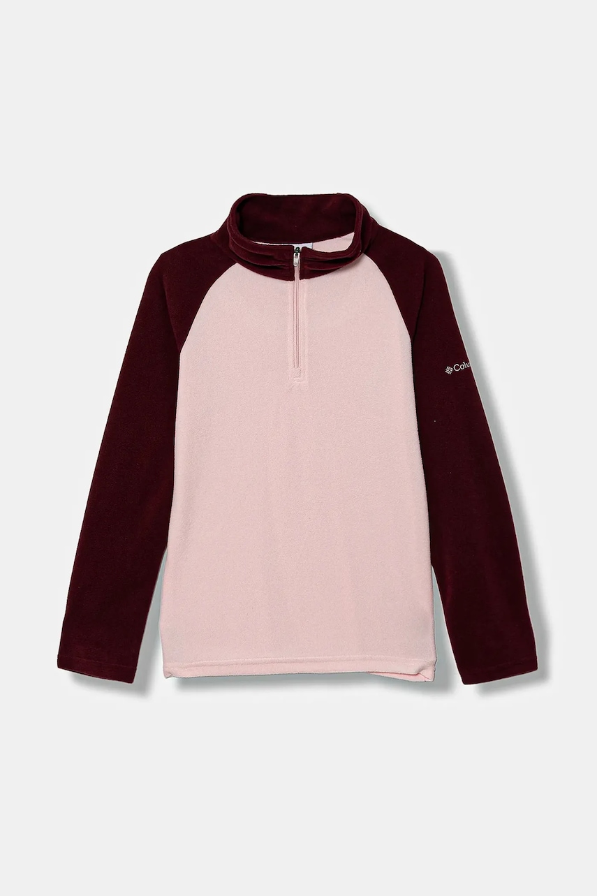 Columbia bluza copii culoarea roz, neted